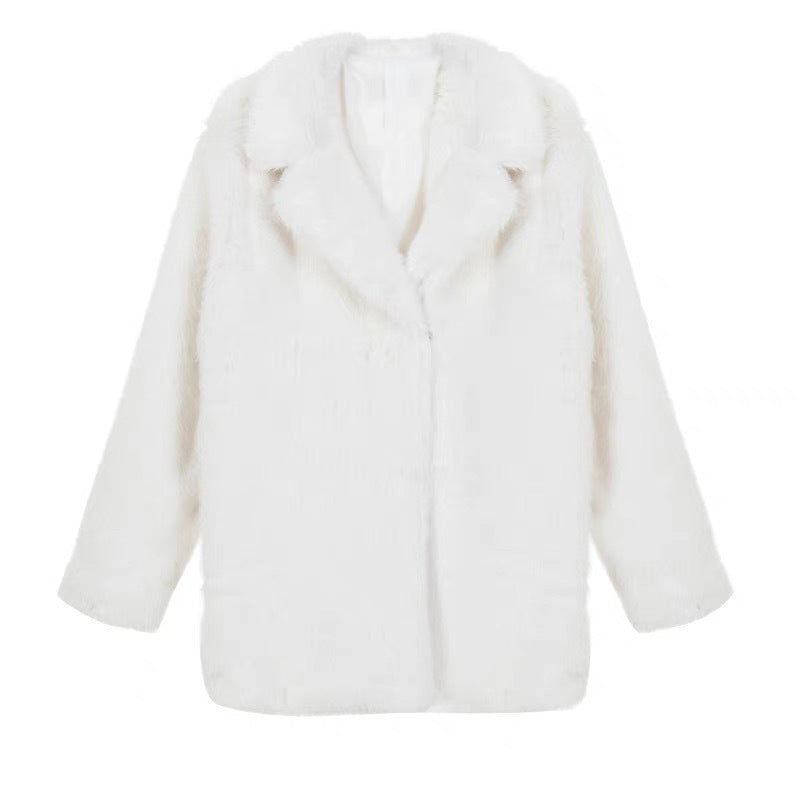 A faux fur jacket