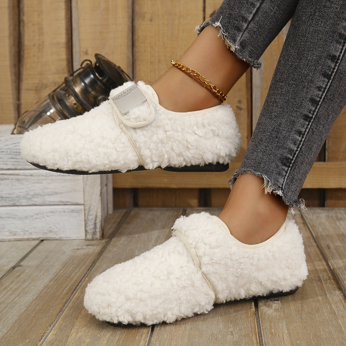 A plush shoe