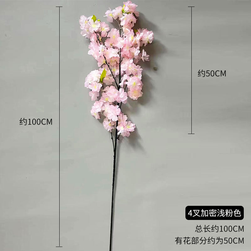A simulated cherry blossom branch cherry blossom tree plastic wedding decoration peach blossom pear blossom indoor living room ceiling simulated flower fake flower