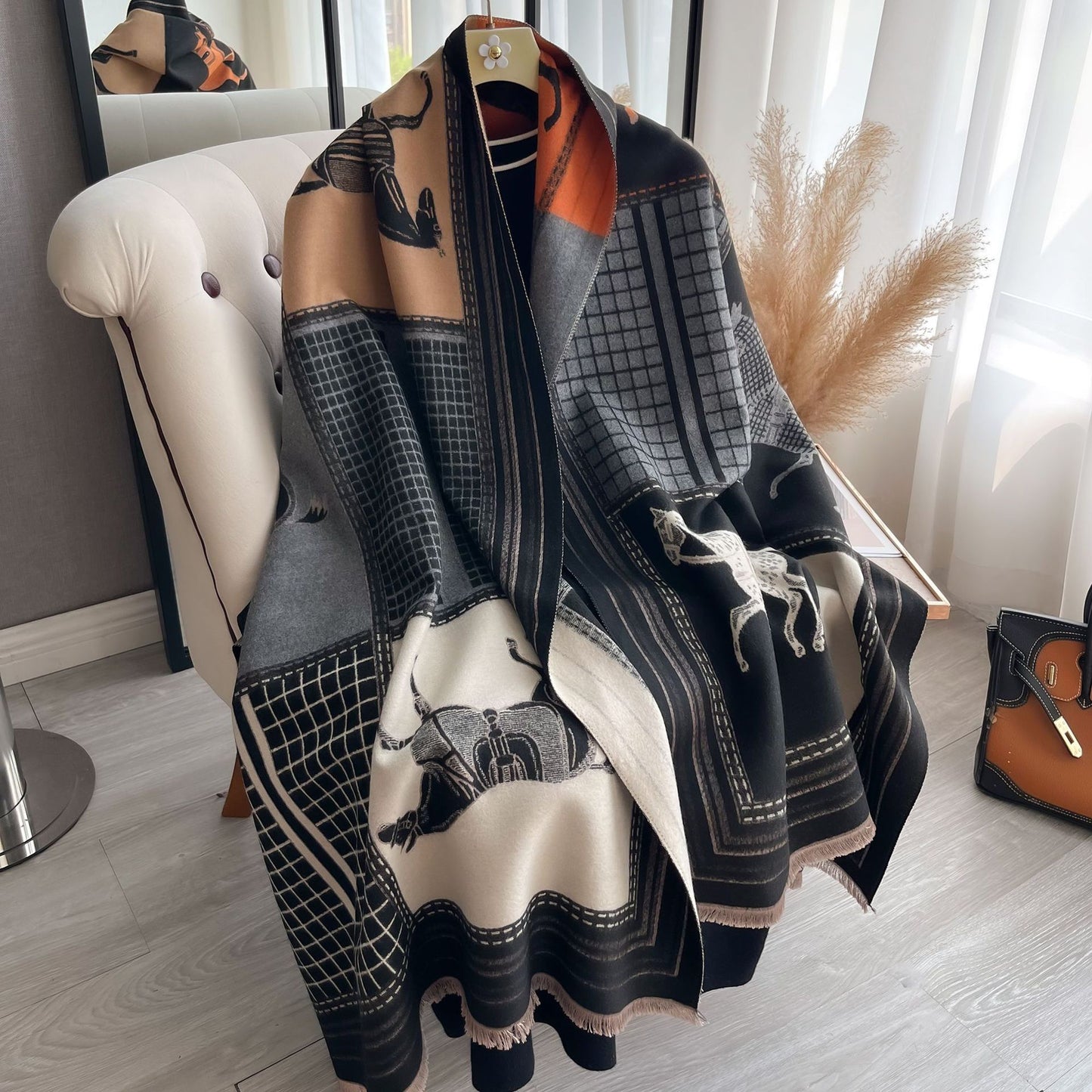 A scarf a warm shawl
