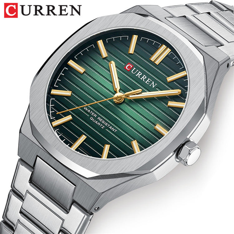 A 8456 men's steel belt business watch quartz simple men's watch cross-border explosion spot wholesale