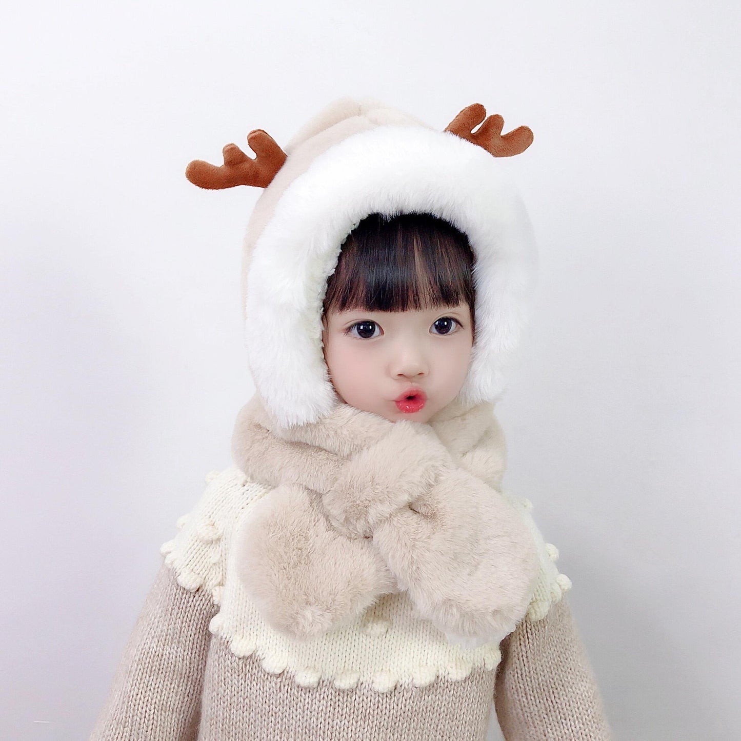 A children's knitted wool hat