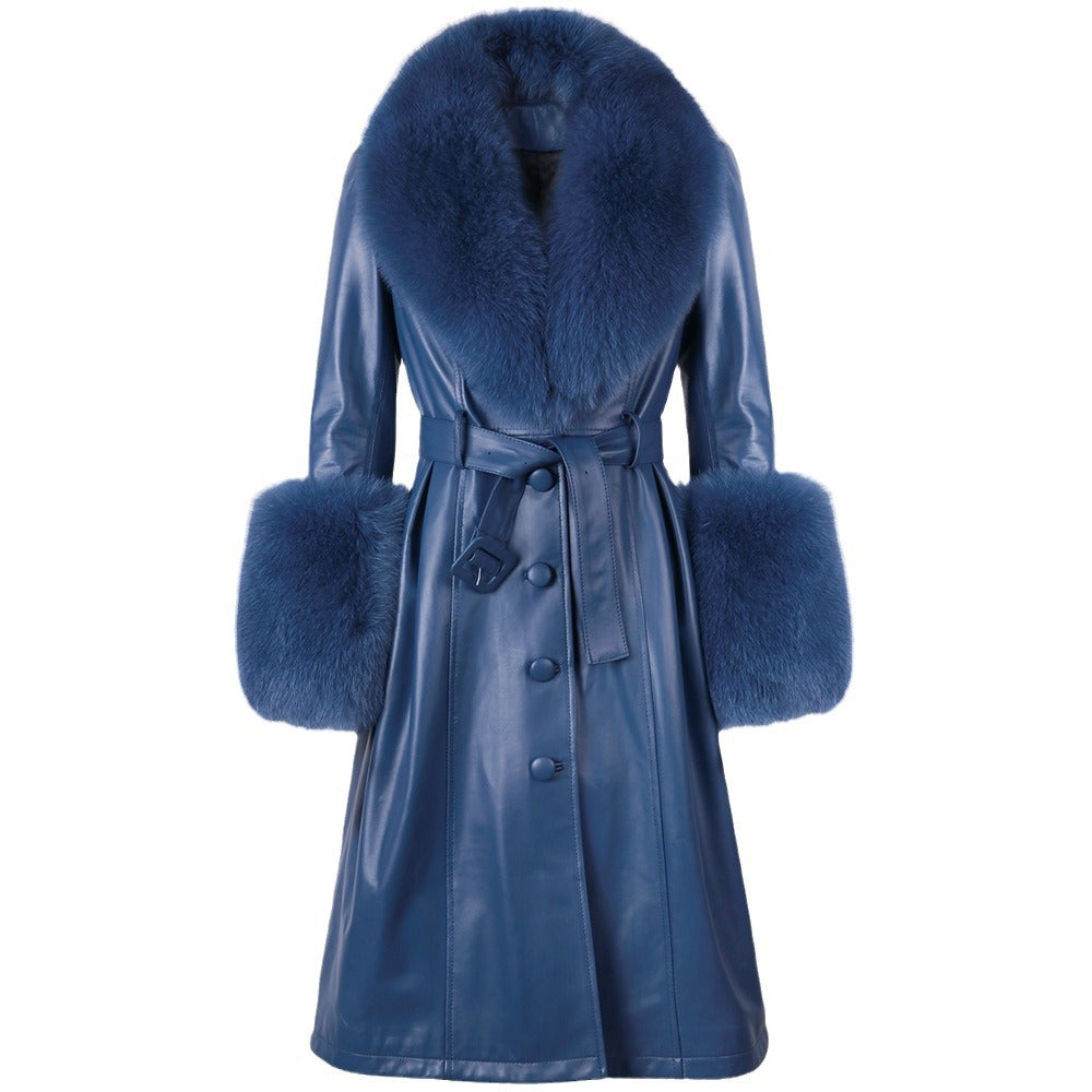 A leather coat