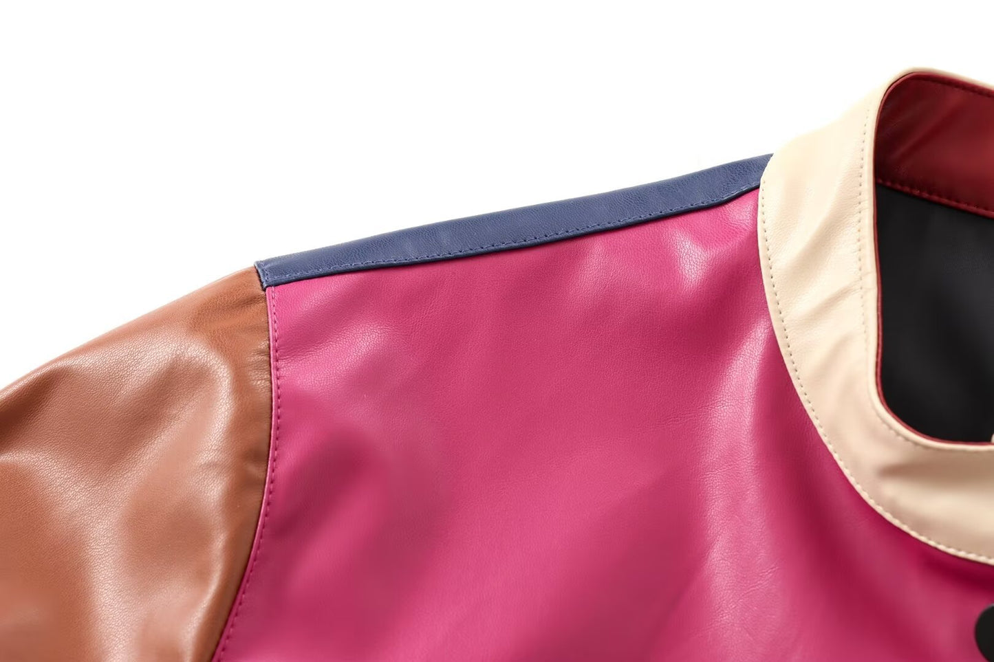 A women's leather jacket