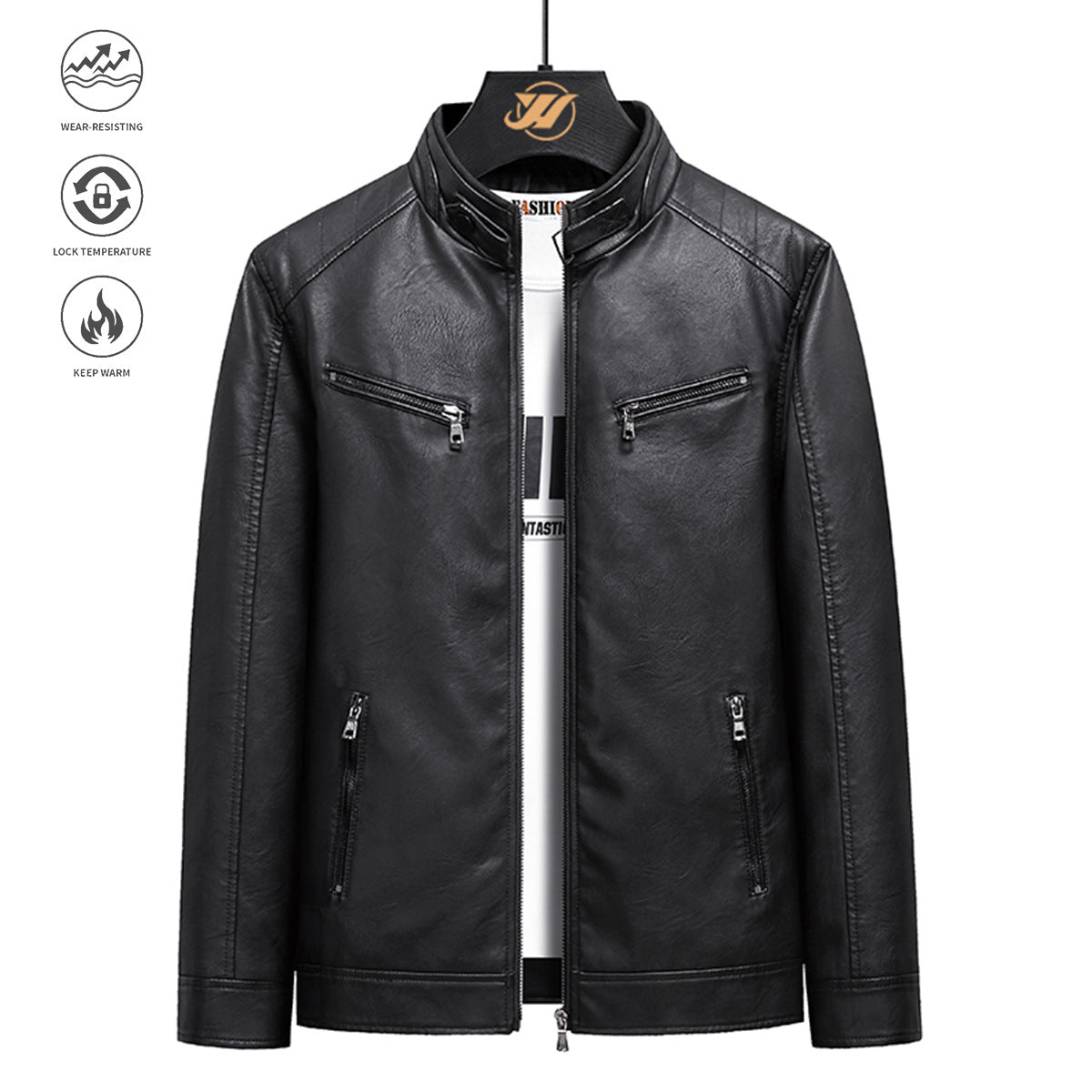 A leather jacket for men
