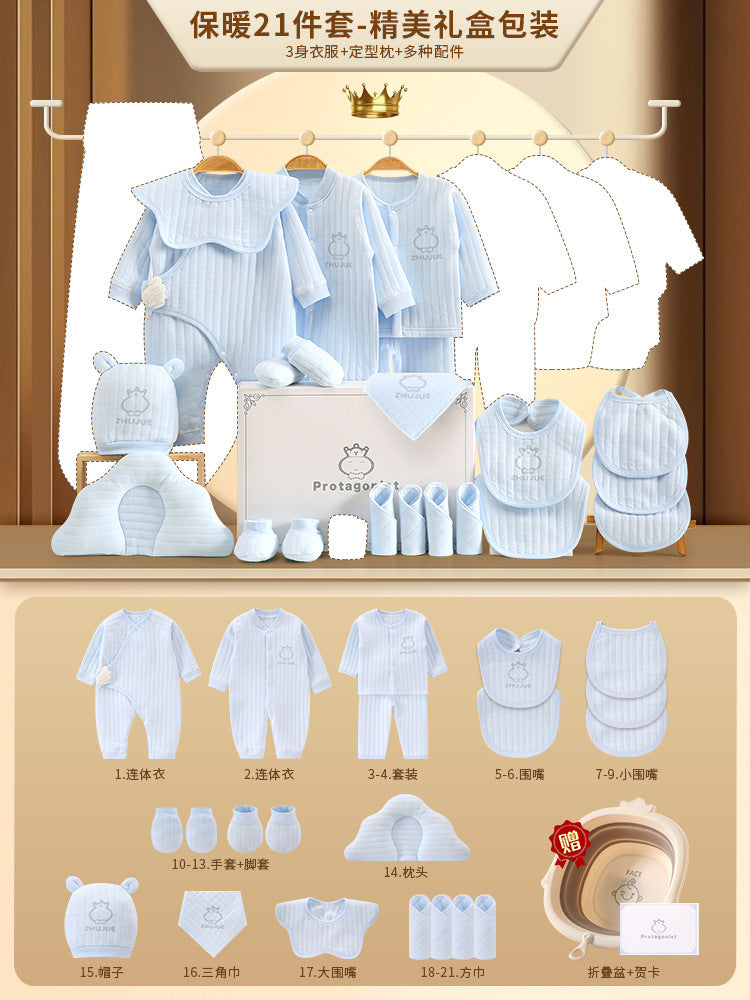 A10 Baby gift box, newborn baby clothes set, autumn and winter, gifts, high-end newborn full moon gifts, baby products - Mixbatch