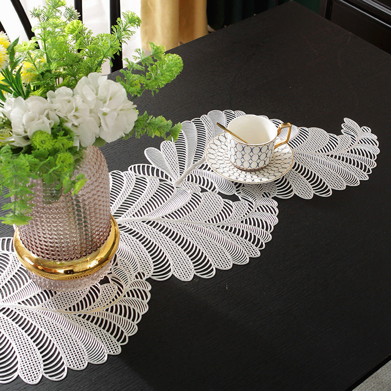 A PVC table mat