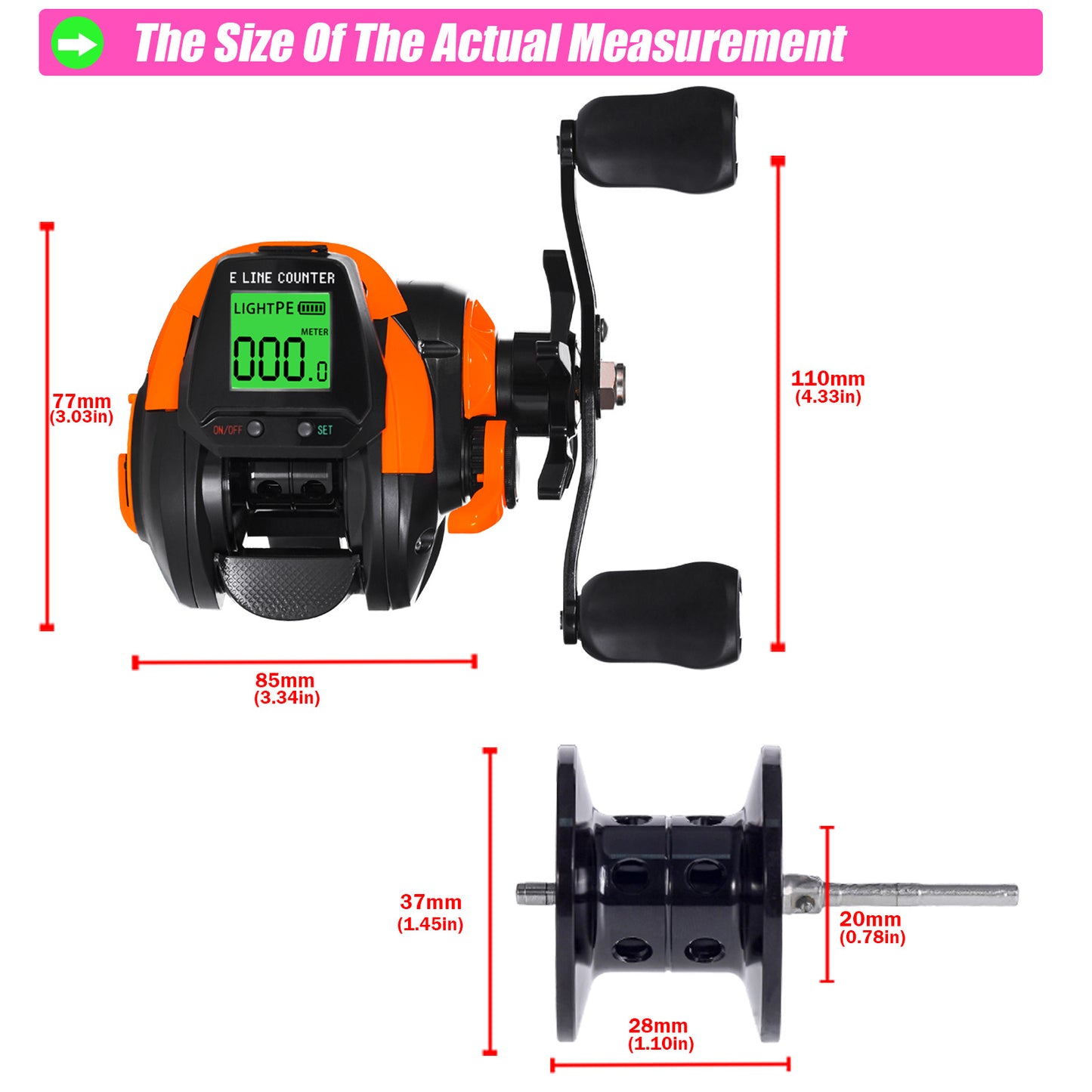 A Big Screen Digital Display Reel – Perfect for Raft & Lure Fishing