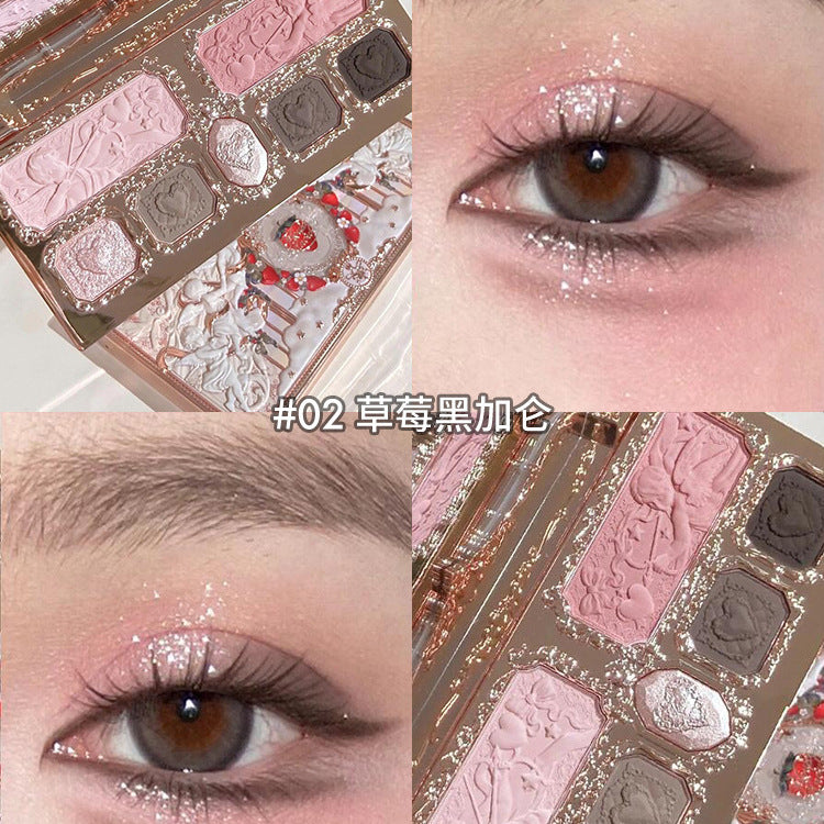 A new product, Sweetheart Bear eyeshadow, Swan Cloud Shoulder, strawberry, all series of stores can be self-organized gift boxes.