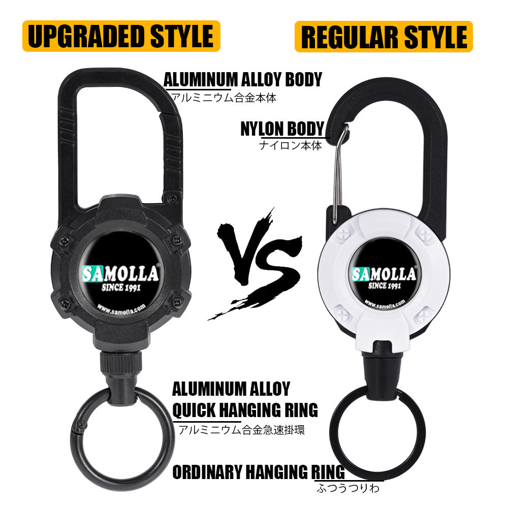 A Durable Zinc Alloy Magnetic Key Holder – Anti-lost Retractable Design