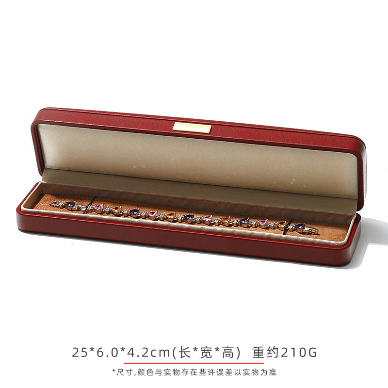 A Arched Leather Ring Jewelry Box