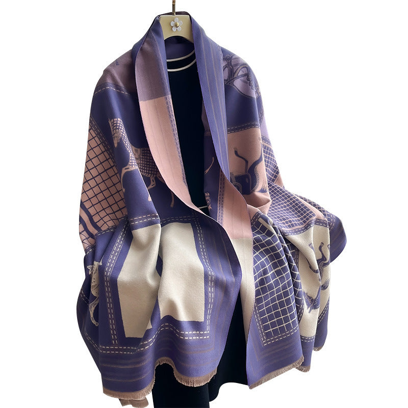 A scarf shawl