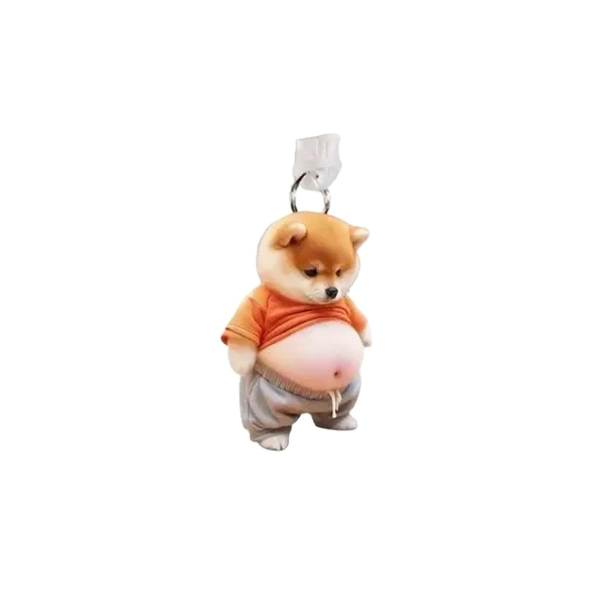 A Acrylic cute dog pendant is suitable for Apple mobile phone Lightning interface and Type-c oval interface.