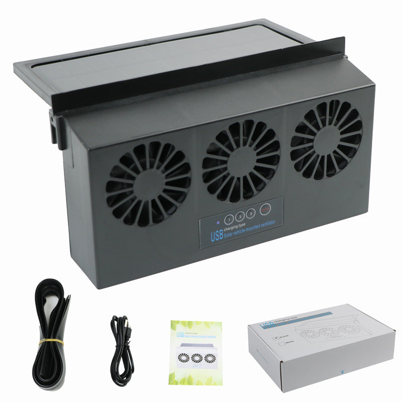 A new summer solar car cooling artifact, car exhaust fan, air circulation exhaust fan, car ventilation fan