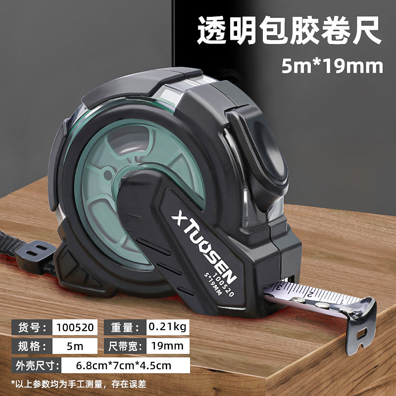 A5m tape measure 5m durable self-locking steel tape measure stainless steel belt box measure wholesale tape measure in large quantities