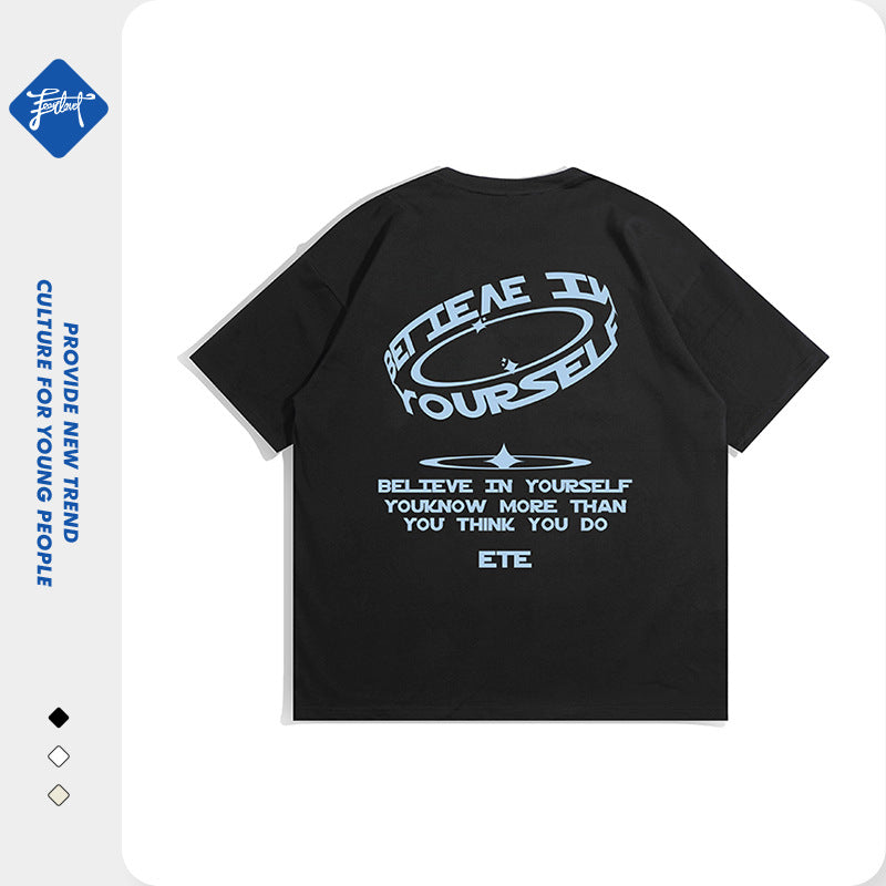 A men's T-shirt top