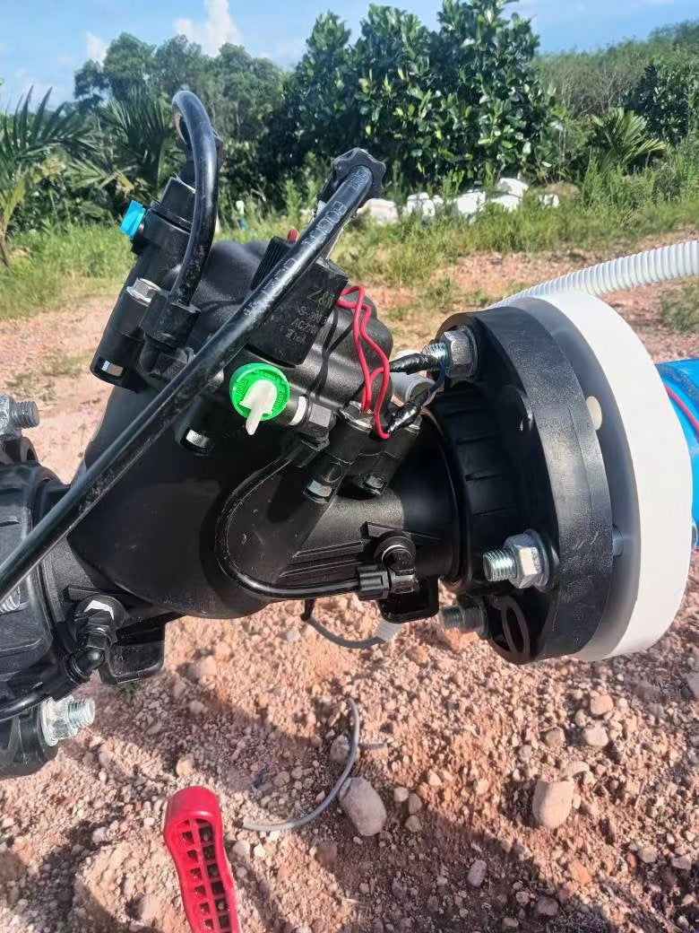 A Irrigation agriculture and forestry landscape intelligent pulse valve, flow adjustable outdoor waterproof valve with manual switch electricity