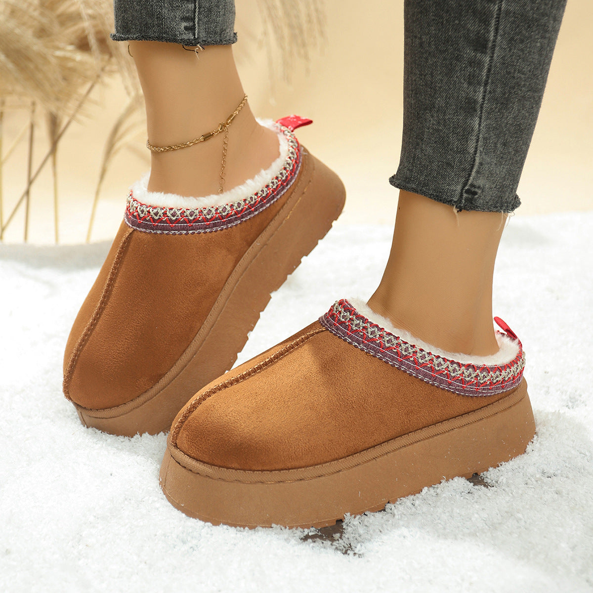 A plush slipper
