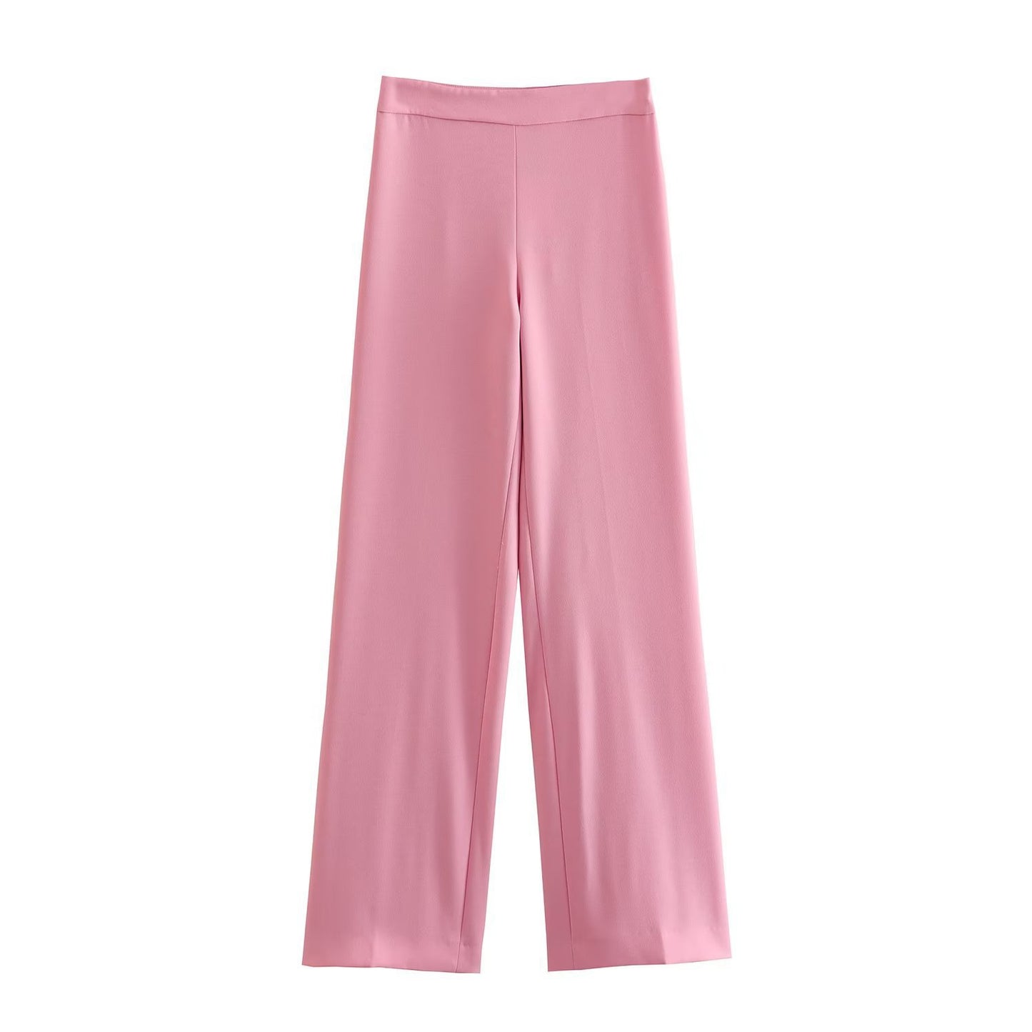 A new women's dress collar blazer + high waist loose trousers suit