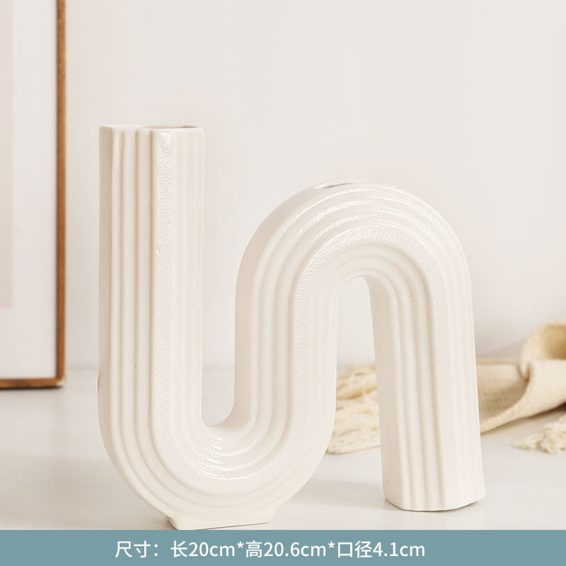 A ceramic vase ornament