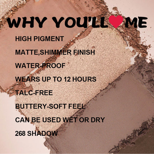 A Matte Pearl Eyeshadow Comprehensive Disc Eyeshadow —— Customizable logo MOQ 100 pieces