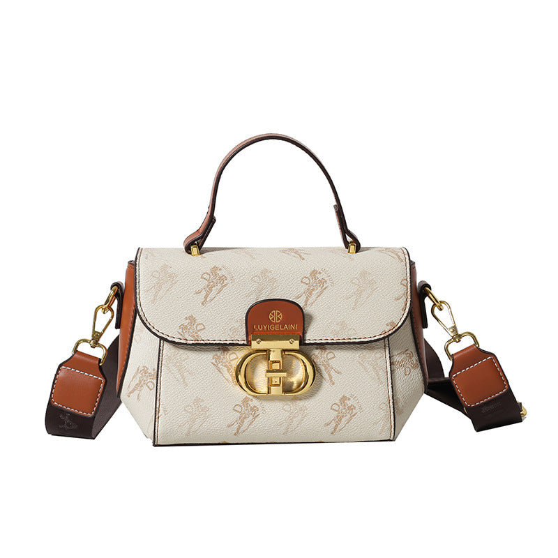 A small bag women's new Korean version of fashion temperament printing high sense niche versatile casual shoulder messenger bag