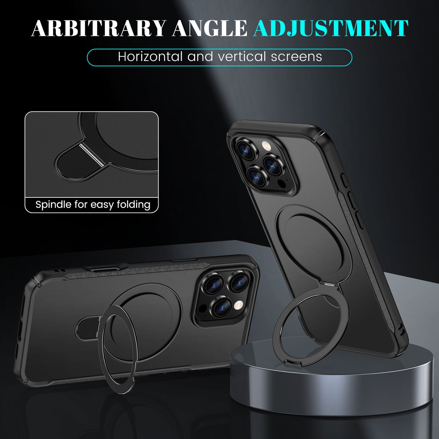 A Magnetic Ring Holder Phone Case