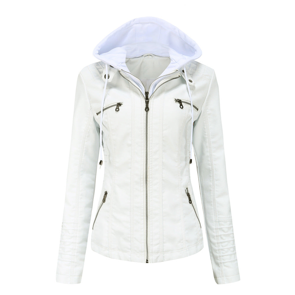 A Ladies PU Leather Jacket