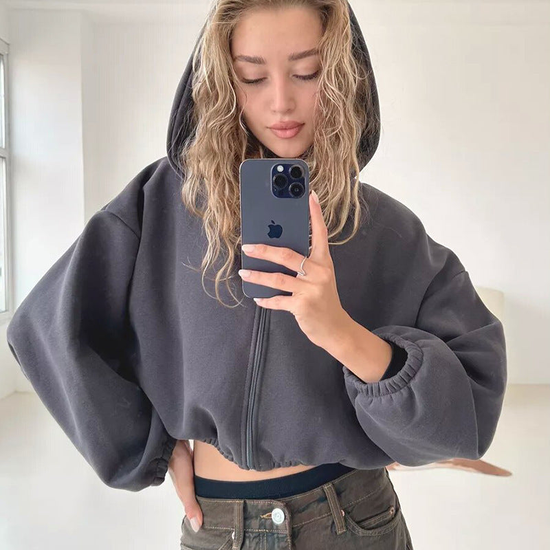 A hoodie long sleeve sweater