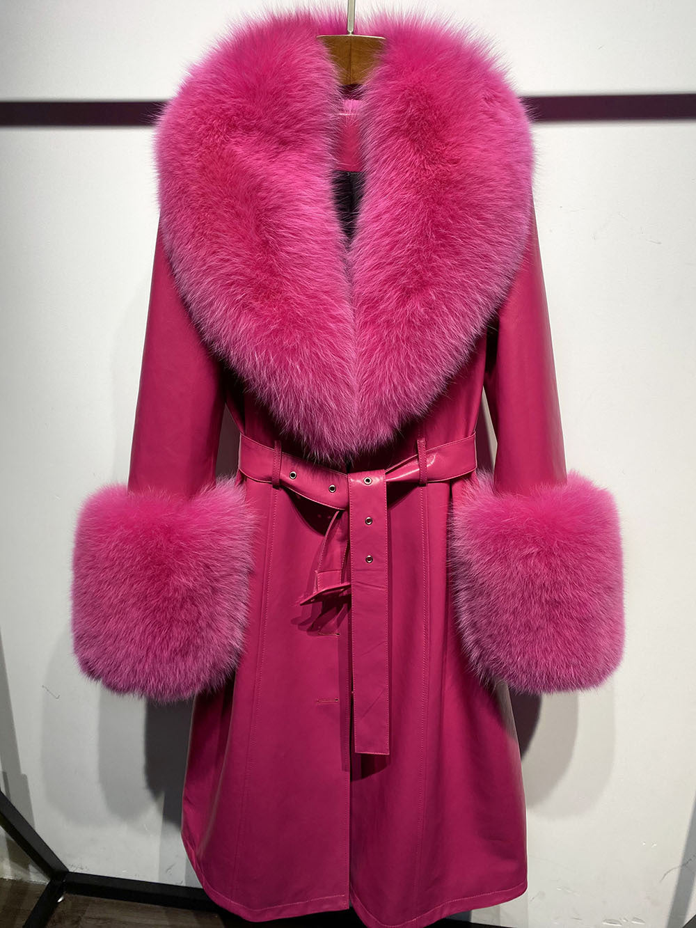 A leather coat