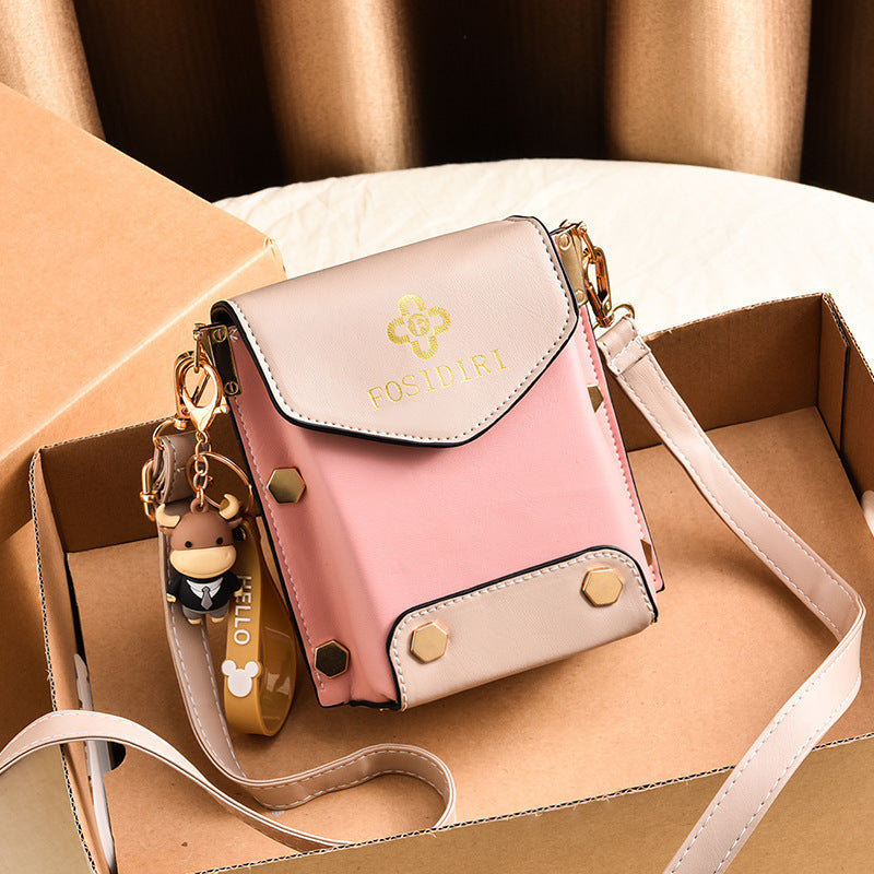 A live broadcast new mini mobile phone bag Internet celebrity live broadcast bag fashion shoulder messenger bag retro small bag - Mixbatch