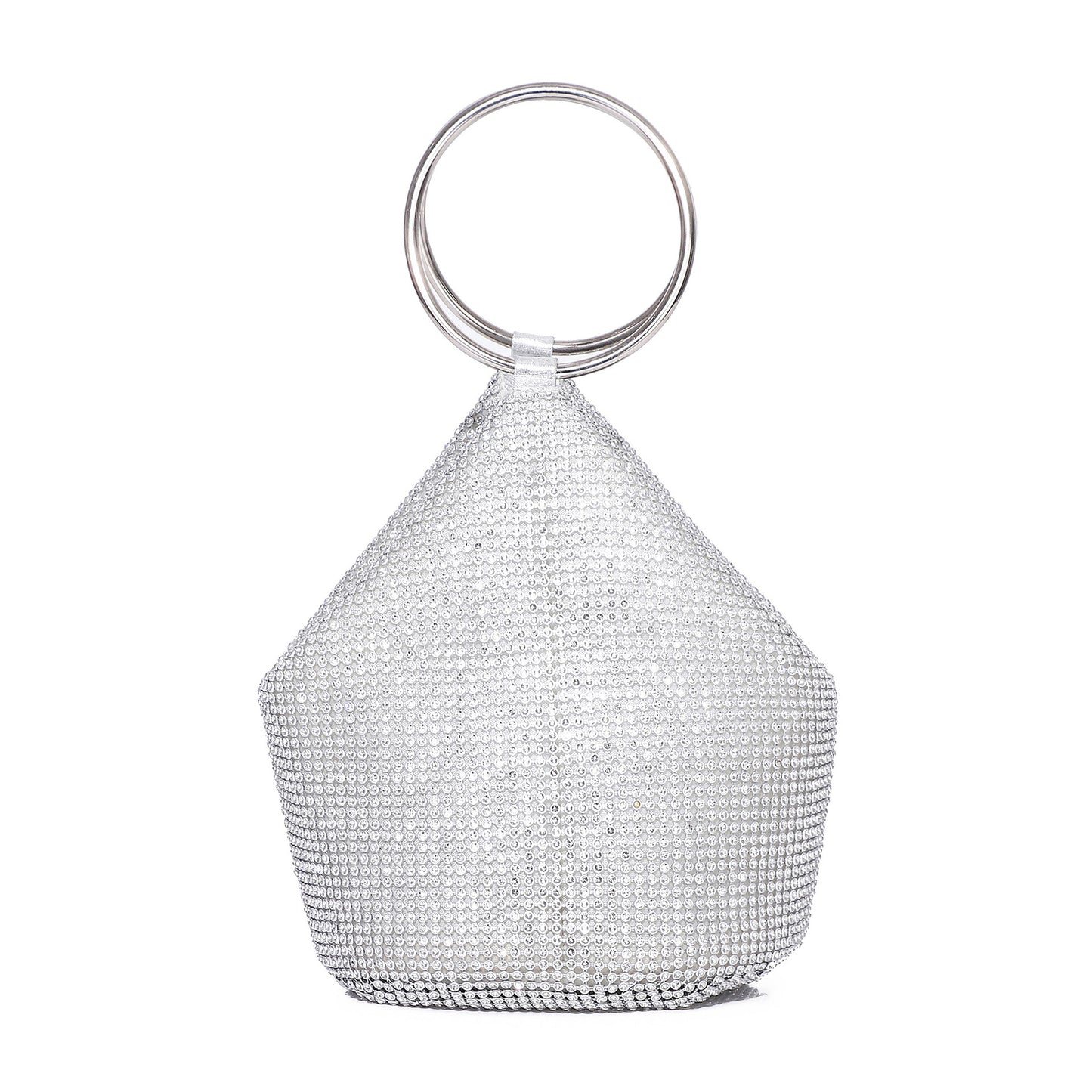 A new cross-border diamond-encrusted dinner bag, portable vegetable basket, rhinestone evening bag,