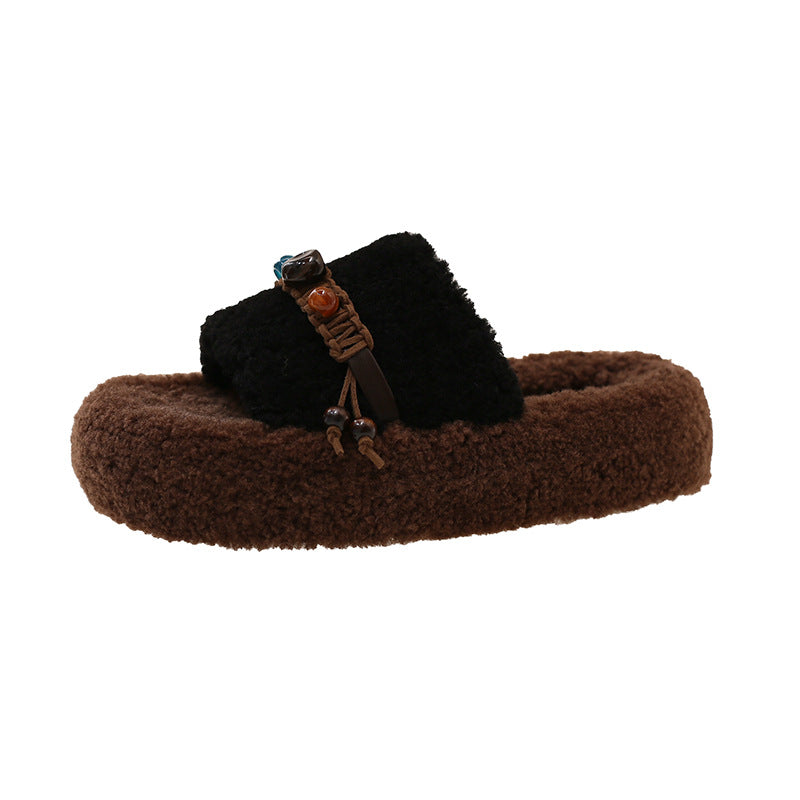 A plush slipper