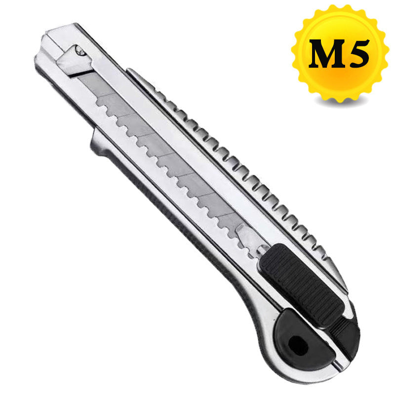 A plastic utility knife black blade blade large unpacking express unpacking paper cutting wallpaper knife thickened high carbon steel wholesale