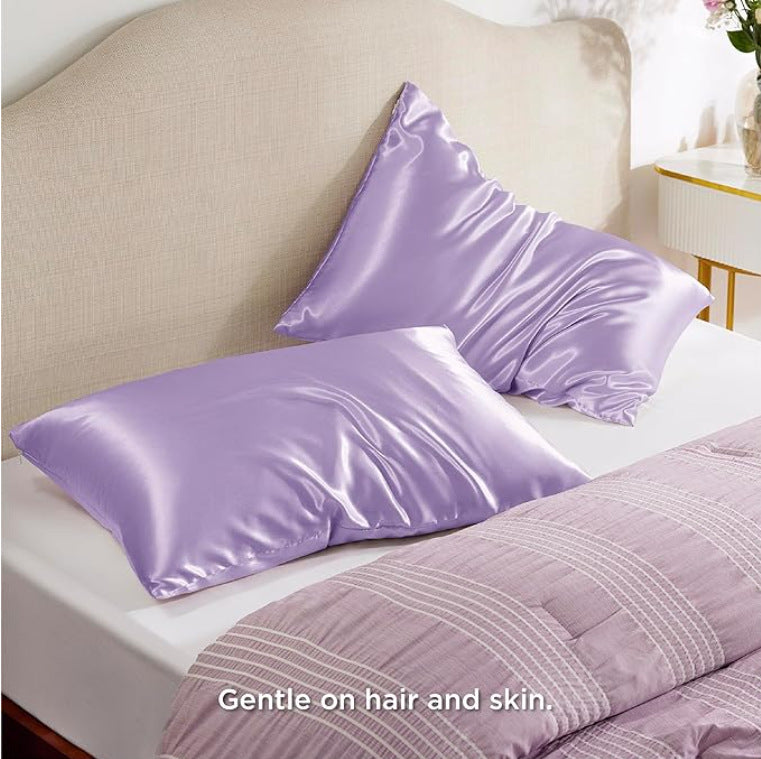 A solid color pillowcase