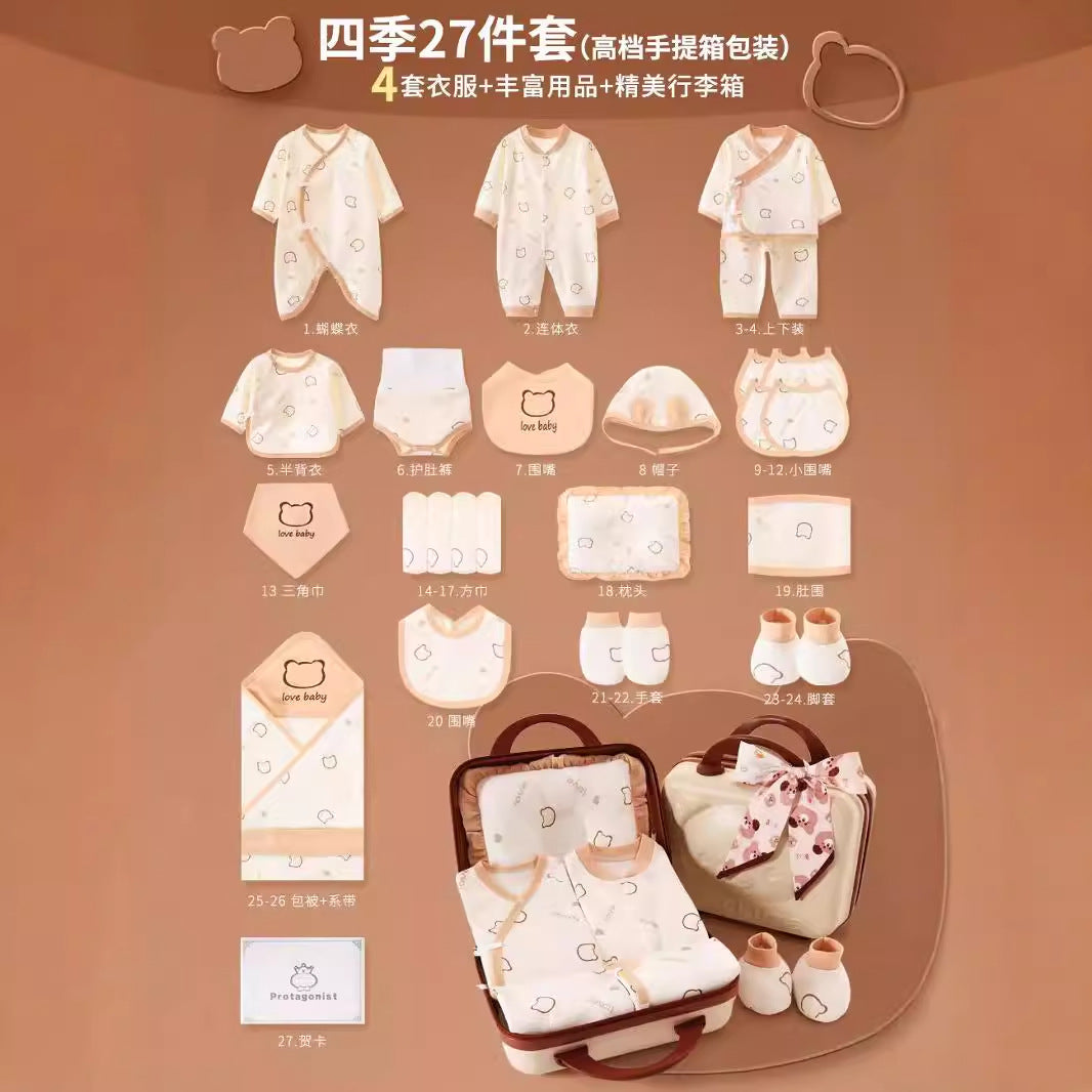 A11 Newborn gift bag, suitcase packaging, baby girl gift box, newborn boy clothes gift - Mixbatch