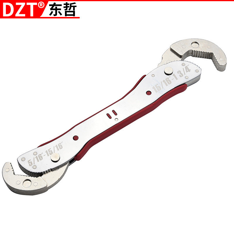 A Multifunctional wrench 8-22m special-shaped double-head self-tightening narrow wrench adjustable glasses wrench