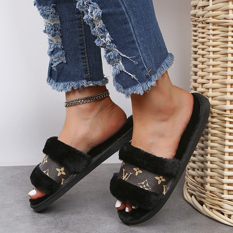 A plush slipper
