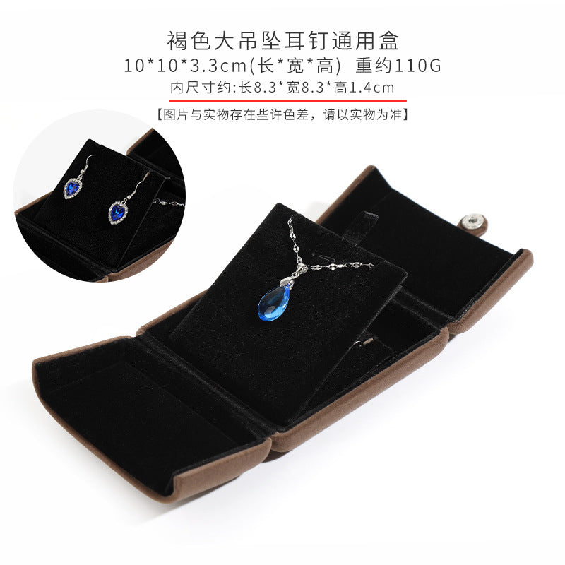 A flannel jewelry box