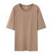 A Cotton Short Sleeve Solid Color Women's Men's T-Shirt