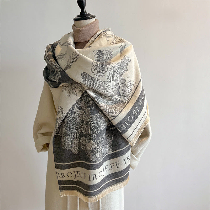 A scarf a warm shawl