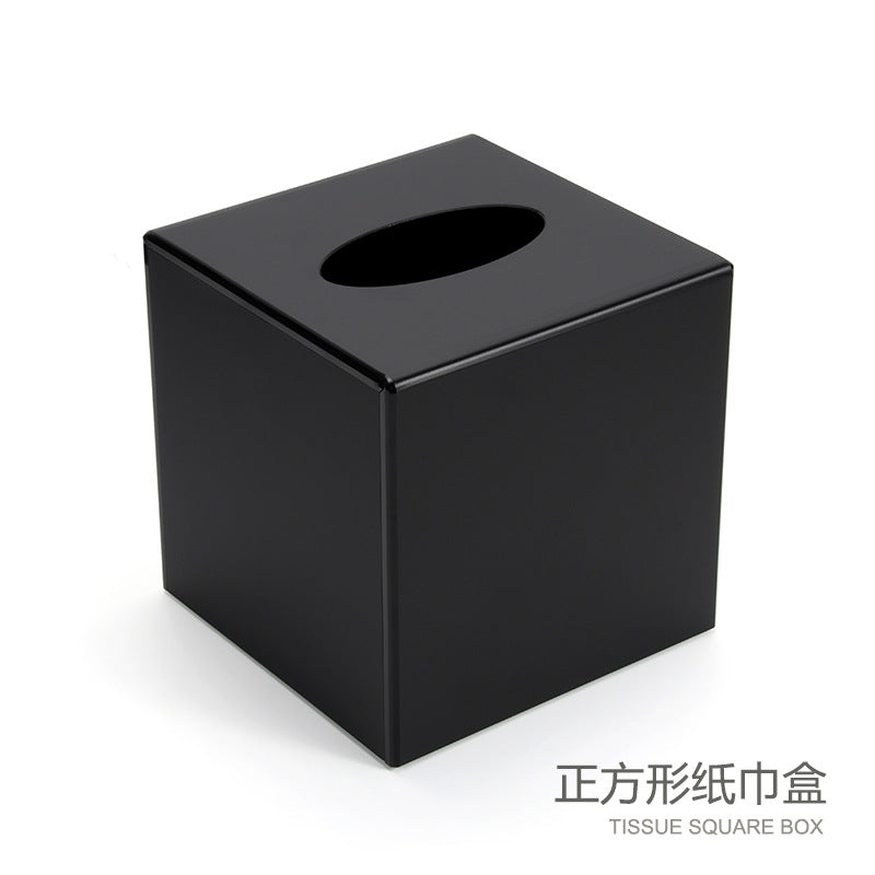 Acrylic hotel toiletries storage box bathroom sink disposable toothbrush storage box tray tissue box