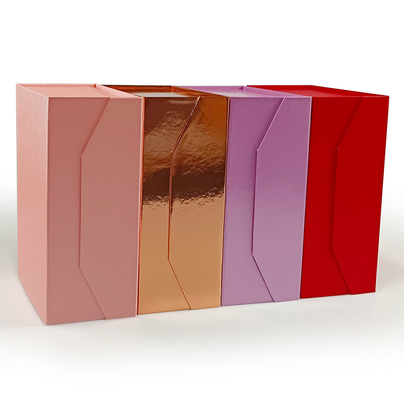 A Magnet flip gift box, holiday gift exquisite gift packaging box, cross-border foreign trade folding cardboard box