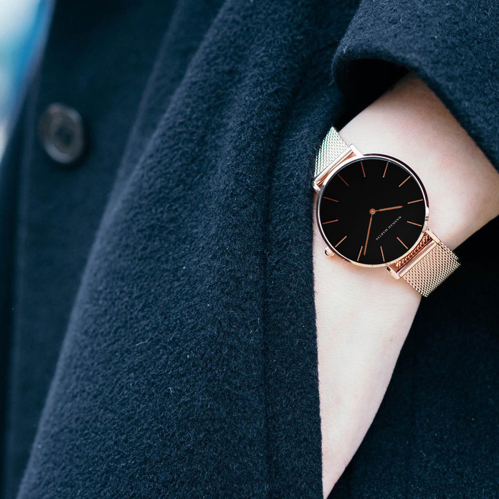 A Simple Casual Versatile Temperament Women's Watch Fashion Waterproof Watch Wholesale