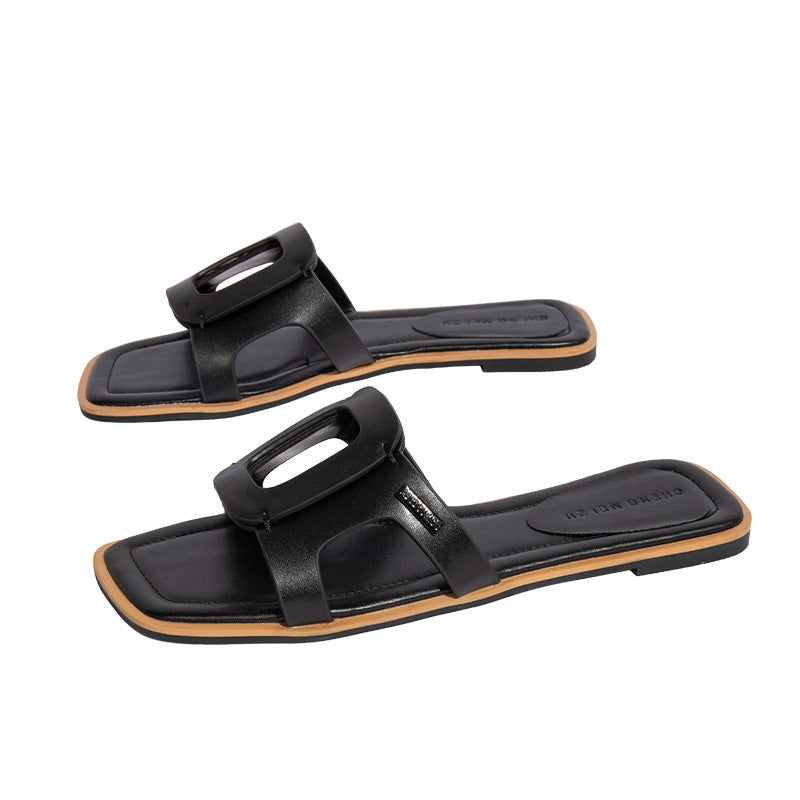 A slippers ladies summer flat beach sandals