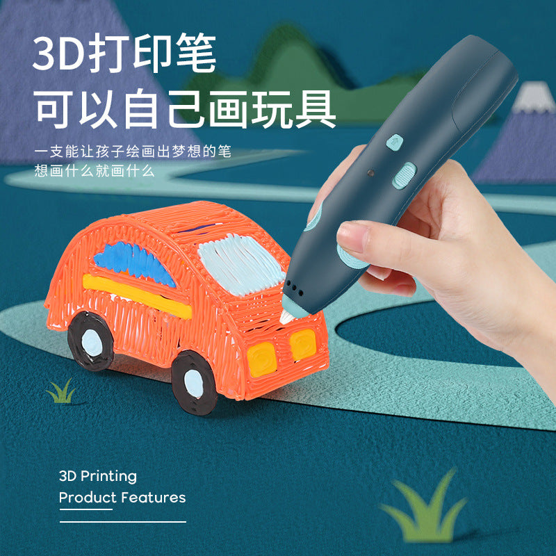 A 3D Bulid-in battery children DIY printing pen USB charging use