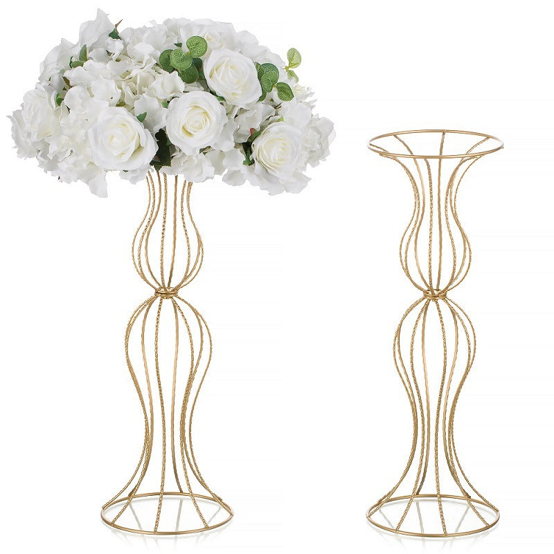 A flower stand banquet arrangement props