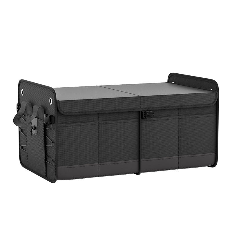 A car trunk storage box