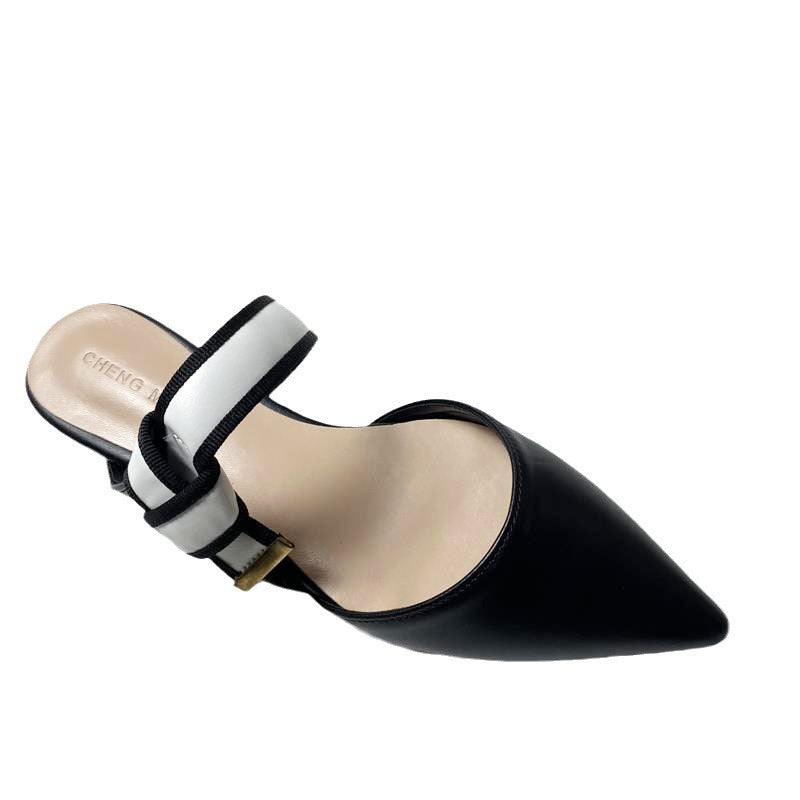A women's bag head half slippers summer versatile flats