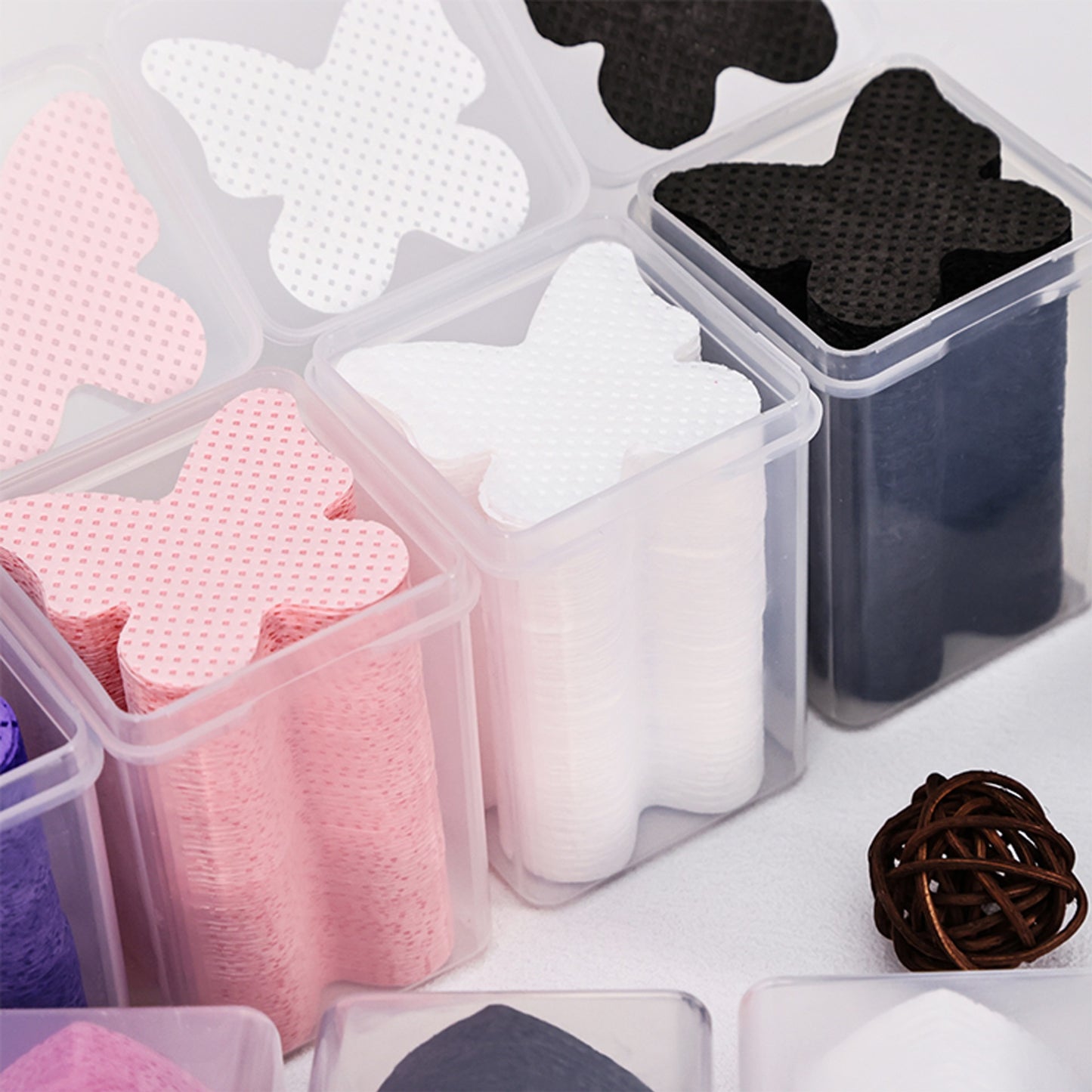 A 1/2 water-saving nail cotton sheets, nail washing cotton, non-dropping flocculent cotton sheets, cross-border nail towels, cleaning cotton sheets - Mixbatch